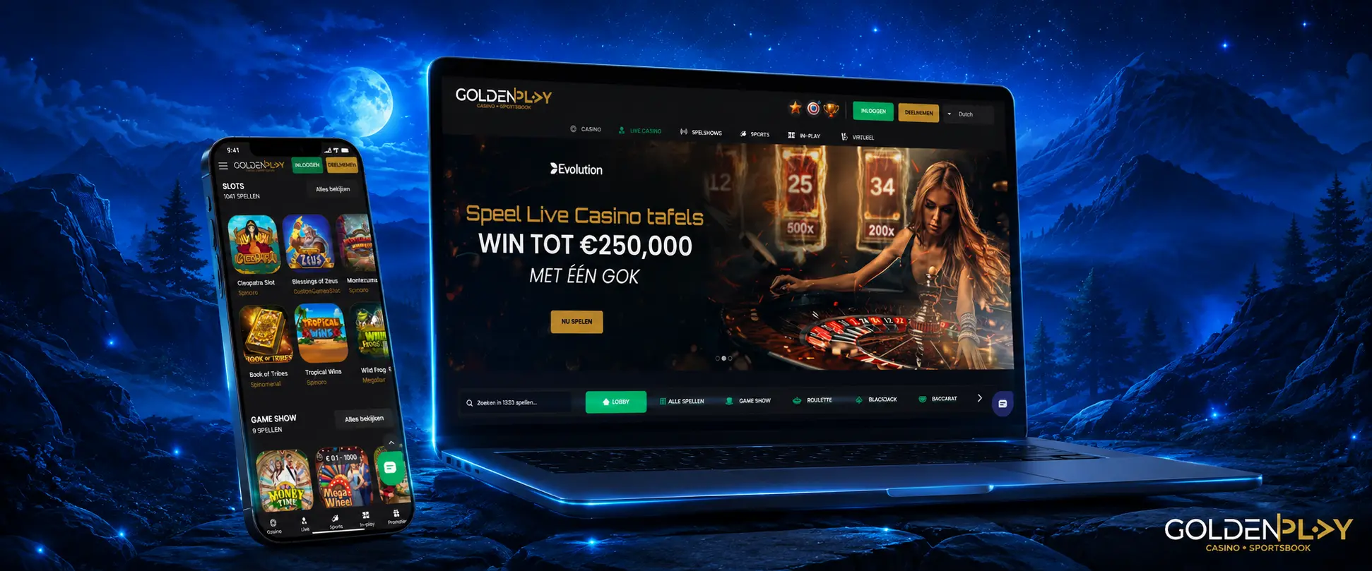 Golden Play Inloggen via Mobiele Browser