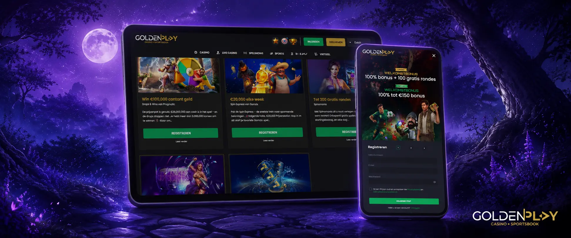Hoe Log je In bij Golden Play?